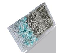 TSMORY Lot de 50 porte-clés décoratifs en forme d'anges et de perles - Accessoire pour sacs et clés