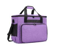 TSMORY Mallette à outils de couture ergonomique en tissu résistant à l'eau, plusieurs poches, compartiments spacieux, accessoires de projet artisanal, organiseurs d'outils de couture en polyester