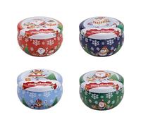 TSMORY Mélange de cires de soja avec coffret cadeau pour décoration de Noël, aromathérapies avec huile essentielle naturelle, cires de soja, décoration d'arbre de Noël