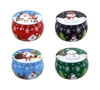 TSMORY Mélange de cires de soja avec coffret cadeau pour décoration de Noël, aromathérapies avec huile essentielle naturelle, cires de soja, décoration d'arbre de Noël