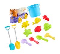TSMORY Pack of 14 Water Play Toy for Kids Outdoor Sand Beach Bath Time Fun with Shovels and Molds Kids Outdoor Shovel Children's Portable Pool