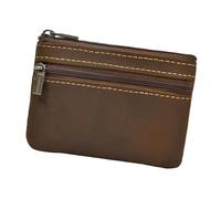 TSMORY Planificateur artisanal traditionnel de pièces de monnaie en cuir naturel pour développement de films multiples, planificateur de portefeuille en cuir troublé, marron, Beauté de masse