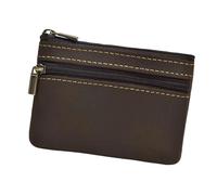 TSMORY Planificateur artisanal traditionnel de pièces de monnaie en cuir naturel pour développement de films multiples, planificateur de portefeuille en cuir troublé, marron foncé, Beauté de masse