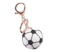 TSMORY Porte-clé unique en métal en forme de balles de sport en feutre - Accessoire léger pour athlètes et créateurs de tendances, Ballon de pied, taille unique