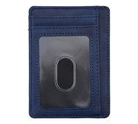 TSMORY Portefeuille minimaliste avec poche avant, porte-cartes de crédit avec trou pour doigt pour homme et femme, gris, 11.5 cm * 8.0 cm * 0.5 cm