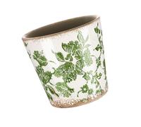 TSMORY Récipient à fleurs en céramique avec trous de drainage pour éviter l'engorgement pour la beauté et divers décors de jardin