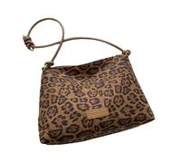 TSMORY Sac à bandoulière de grande capacité avec imprimé léopards, sac à main tendance sous les aisselles, sacoche décontractée pour les essentiels quotidiens, Couleur café., As shown in the figure