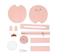 TSMORY Sac à main en cuir synthétique fait à la main pour la fabrication de sacs à bandoulière, accessoires de couture, ensemble d'outils pour anniversaire, vacances, rose, Finished product size 18*5