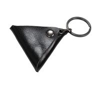 TSMORY Sac de ramassage de médiators triangulaires pour guitare, pochettes organisateurs de médiators de guitare, lot multifonctionnel, Noir , 6.5*6.5*6.5cm