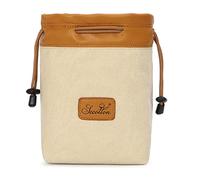 TSMORY Sacoche multifonction pour appareil photo reflex numérique avec poches dédiées pour objectif et trépieds Sac de rangement en toile polyester, beige, M, Beauté de masse