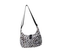 TSMORY Sacs à bandoulière tendance avec imprimé léopards pour femme avec sangle réglable, blanc, As shown in the figure