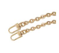 TSMORY Sangle de sac à main bandoulière en métal de rechange pour sac à main - Accessoires de rechange en métal noir - Sangle de sac à main robuste pour femme, Chaîne plate en O, A