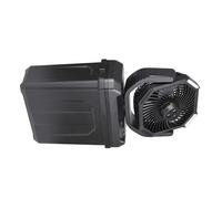 TSMORY Ventilateur brumisateur d'extérieur avec télécommande - 6 L - Seau haute capacité - 3 buses réglables - Ventilateur de refroidissement alimenté par batterie rechargeable - Brumisateurs de