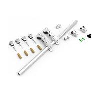 Tsmst 4ft-8ft Kit de matériau porte coulissante en acier inoxydable 122cm-240cm Système ferroviaire Piste industrielle T/y l Rouleau Doux, silencieux(L Roller,6FT 183cm)