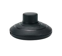 Tsnamay Interrupteur à pied au sol noir, interrupteur à pied rond en ligne, interrupteur à pédale en plastique avec bouton poussoir pour lumière LED marche/arrêt