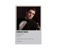 TSNKNP Chuck Bass Série TV Poster décoratif sur toile Art mural pour salon, chambre à coucher, art mural, impression d'image moderne, décoration de salle familiale, 30 x 45 cm