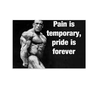 TSNKNP Dorian Yates Poster avec citations de citations Peinture décorative sur toile Art mural pour salon, chambre à coucher, art mural, impression d'image moderne, décoration de salle familiale, 30 x
