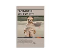 TSNKNP Fantastic Mr. Fox Art Poster décoratif sur toile, art mural, pour salon, chambre à coucher, impression murale, moderne, décoration de salle familiale, 20 x 30 cm