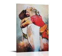 TSNKNP First Day In Heaven Poster Jésus Christ Peinture décorative sur toile pour salon, chambre à coucher, art mural, impression d'image moderne, décoration de salle familiale, 20 x 30 cm
