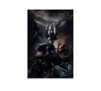 TSNKNP Frank-frazetta-death-dealer-ii Poster décoratif sur toile, art mural, pour salon, chambre à coucher, impression murale, décoration moderne, pour chambre familiale, 20 x 30 cm