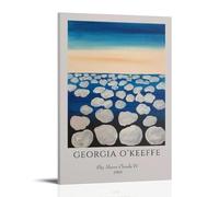 TSNKNP Georgia O Keeffe Above The Clouds Art Poster décoratif sur toile pour salon, chambre à coucher, art mural, impression photo, moderne, décoration de salle familiale, 60 x 90 cm