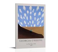 TSNKNP Georgia O Keeffe in The Patio Art Poster décoratif sur toile, art mural, pour salon, chambre à coucher, impression photo, moderne, décoration de salle familiale, 30 x 45 cm