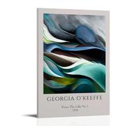 TSNKNP Georgia O Keeffe The Lake Art Poster décoratif sur toile, art mural, pour salon, chambre à coucher, impression photo, moderne, décoration de salle familiale, 30 x 45 cm