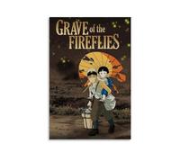 TSNKNP Grave of The Fireflies Poster d'art Peinture décorative sur toile pour salon, chambre à coucher, art mural, impression d'image moderne, décoration de salle familiale, 30 x 45 cm