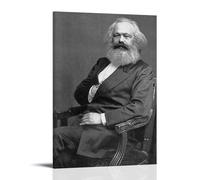 TSNKNP Karl Marx Poster peinture décorative sur toile pour salon, chambre à coucher, art mural, impression d'image moderne, décoration de salle familiale, 20 x 30 cm