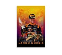 TSNKNP Lando Norris Fanart Poster peinture décorative sur toile pour salon, chambre à coucher, art mural, impression d'image moderne, décoration de salle familiale, 40 x 60 cm
