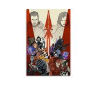 TSNKNP Mass Effect Game Art Poster décoratif sur toile pour salon, chambre à coucher, art mural, impression d'image moderne, décoration de salle familiale, 60 x 90 cm