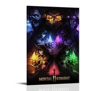 TSNKNP Mortal Kombat Anime Fan Art Poster Peinture décorative sur toile Art mural pour salon, chambre à coucher, art mural, impression d'image moderne, décoration de salle familiale, 40 x 60 cm