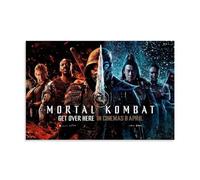 TSNKNP Mortal Kombat Fan Art Poster Peinture décorative sur toile Art mural pour salon, chambre à coucher, art mural, impression d'image moderne, décoration de salle familiale, 40 x 60 cm