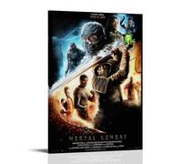 TSNKNP Mortal Kombat Movie Art Poster Peinture décorative sur toile Art mural pour salon, chambre à coucher, art mural, impression d'image moderne, décoration de salle familiale, 40 x 60 cm