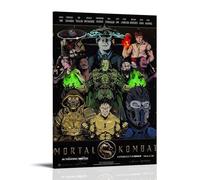 TSNKNP Mortal Kombat Poster d'art de dessin animé Peinture décorative sur toile Art mural pour salon, chambre à coucher, art mural, impression d'image moderne, décoration de salle familiale, 40 x 60