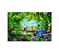 TSNKNP Pikmin Poster Anime Peinture décorative sur toile Art mural pour salon, chambre à coucher, art mural, impression d'image moderne, décoration de salle familiale, 50 x 75 cm