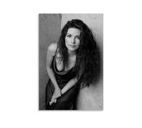 TSNKNP Shania Twain Poster noir et blanc Peinture décorative sur toile pour salon, chambre à coucher, art mural, impression d'image moderne, décoration de salle familiale, 20 x 30 cm