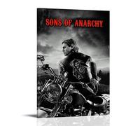 TSNKNP Sons of Anarchy TV Series Art Poster peinture décorative sur toile pour salon, chambre à coucher, art mural, impression d'image moderne, décoration de salle familiale, 60 x 90 cm