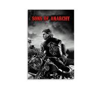 TSNKNP Sons of Anarchy TV Series Art Poster peinture décorative sur toile pour salon, chambre à coucher, art mural, impression d'image moderne, décoration de salle familiale, 40 x 60 cm