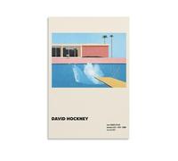 TSNKNP The Bigger Splash David Hockney Poster Peinture décorative sur toile Art mural pour salon, chambre à coucher, art mural, impression d'image moderne, décoration de salle familiale, 40 x 60 cm