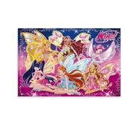 TSNKNP Winx Club Poster Anime Peinture décorative sur toile Art mural pour salon, chambre à coucher, art mural, impression d'image moderne, décoration de salle familiale, 30 x 45 cm