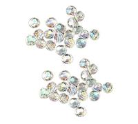 TsoLay 1000X Transparent AB Couleur Ronde en Acrylique à Facettes en Cristal Perles D'Entretoise 6X6mm Dia - Fabrication de Conclusions, Artisanat DIY