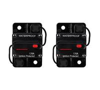 TsoLay 2 disjoncteurs étanches, avec réinitialisation manuelle, 12 V-48 V CC, 120 A, pour voiture, marine, moteur de pêche à la traîne, bateau