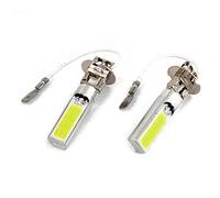 TsoLay 2 Pcs H3 15W LED COB DRL Lampe Blanc XéNon Conduite TêTe Ampoules