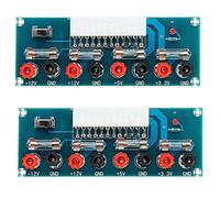 TsoLay 2 x 24 broches ATX Benchtop Board Computer Pc Power Supply Breakout Module adaptateur