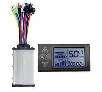 TsoLay 24V/36V/48V S861 LCD Ebike Display Dashboard + 36V 350W Sine Wave Lithium Battery Controller Set pour Électrique BLDC Controller (6PIN)