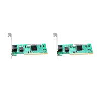 TsoLay 2X 82540 1000 Mbps Gigabit PCI Carte Réseau Adaptateur sans Disque Port RJ45 1G Carte Réseau PCI Ethernet pour Ordinateur avec Dissipateur de Chaleur
