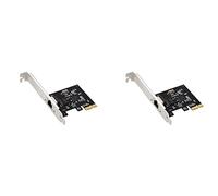 TsoLay 2X Carte Réseau PCIE Gigabit RTL8111L 1000M Carte Réseau RJ45 Port Adaptateur LAN Lecteur Gratuit Bureau Pcie Maison Carte Réseau