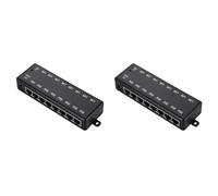 TsoLay 2X Injecteur POE 8 Ports PoE Power Adapter Ethernet Power Supply pour CCTV Network POE Camera Power Over Ethernet, Noir