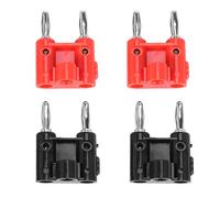 TsoLay 4 Connecteurs À Vis avec Fiche Banane Double, Type À Vis, Type 436